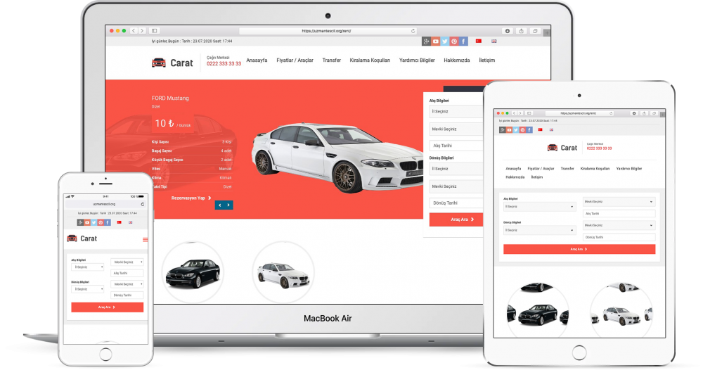 Rent A Car Sitesi 01