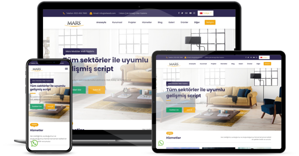 Mars Kurumsal Web Sitesi